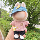 Maxbell Doll T Shirt+Jeans Soft Handmade Clothing for 15cm Pendant Dolls Girls Dolls pink black