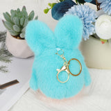 Maxbell Cute Plush Keychain Ornament Funny Keyring for Children Adults Hoilday Gifts dark blue head