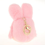 Maxbell Cute Plush Keychain Ornament Funny Keyring for Children Adults Hoilday Gifts pink head