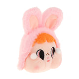 Maxbell Cute Plush Keychain Ornament Funny Keyring for Children Adults Hoilday Gifts pink head