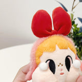 Maxbell Cute Plush Keychain Ornament Funny Keyring for Children Adults Hoilday Gifts red ears