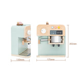 Maxbell Coffee Machine Plaything Wood-made Knickknack for Domestic Kitchen Gathering