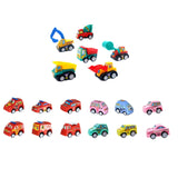 Maxbell 6x Pull Back Cars Toy Cute Party Favors Play for Ages 3 4 5 6 Years Old Boys Engineering Cars