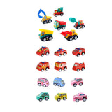 Maxbell 6x Pull Back Cars Toy Cute Party Favors Play for Ages 3 4 5 6 Years Old Boys Engineering Cars