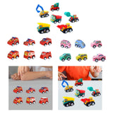 Maxbell 6x Pull Back Cars Toy Cute Party Favors Play for Ages 3 4 5 6 Years Old Boys Engineering Cars