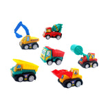 Maxbell 6x Pull Back Cars Toy Cute Party Favors Play for Ages 3 4 5 6 Years Old Boys Engineering Cars