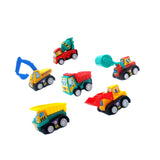 Maxbell 6x Pull Back Cars Toy Cute Party Favors Play for Ages 3 4 5 6 Years Old Boys Engineering Cars