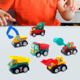 Maxbell 6x Pull Back Cars Toy Cute Party Favors Play for Ages 3 4 5 6 Years Old Boys Engineering Cars