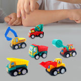 Maxbell 6x Pull Back Cars Toy Cute Party Favors Play for Ages 3 4 5 6 Years Old Boys Engineering Cars