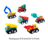 Maxbell 6x Pull Back Cars Toy Cute Party Favors Play for Ages 3 4 5 6 Years Old Boys Engineering Cars