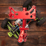 Maxbell RC Car Adjustable Drop Hitch Receiver for 1:6 Scale RC Crawler Car Truck Toy Red