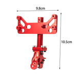 Maxbell RC Car Adjustable Drop Hitch Receiver for 1:6 Scale RC Crawler Car Truck Toy Red