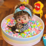 Maxbell 1/12 Dollhouse Ball Pool Dolls Scene Pretend Play for Ob11 Doll Accessory Light Color
