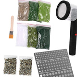 Maxbell Static Grass Flocking Applicator Mini Electrostatic Flocking Machine for DIY