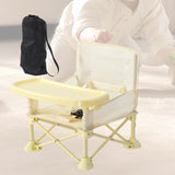 Maxbell Travel Booster Seat Multifunctional with Tray Portable for Infants Boys Kids Yellow