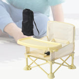 Maxbell Travel Booster Seat Multifunctional with Tray Portable for Infants Boys Kids Yellow