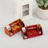 Maxbell 1:12 Scale Dollhouse Desk Accessories Holder Furniture Model Toy for Bedroom wood