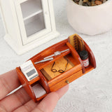 Maxbell 1:12 Scale Dollhouse Desk Accessories Holder Furniture Model Toy for Bedroom wood