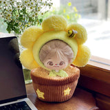 Maxbell 20cm Doll Clothes Flowerpot Design Crossbody Outifit Set for Doll Kids Girls Flower