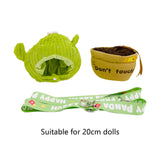 Maxbell 20cm Doll Clothes Flowerpot Design Crossbody Outifit Set for Doll Kids Girls Cactus