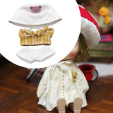 Maxbell 4 Pieces Mini 6 inch Doll Clothes Set Hat for Kids Age 5-7 8-10 Pendant Doll