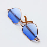 Maxbell Small Doll Glasses DIY Crafts Cute Doll Dress up Eyeglasses for Doll Costume blue to white