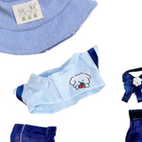 Maxbell 4 Pieces 6 inch Doll Clothes Cute for Little Girls Doll Shirt Skirt Outifits