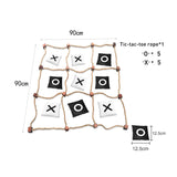 Maxbell Tic TAC Toe Game Strategy Game Classic Yard Game for Adult Children Backyard