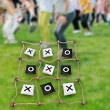 Maxbell Tic TAC Toe Game Strategy Game Classic Yard Game for Adult Children Backyard