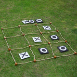Maxbell Tic TAC Toe Game Strategy Game Classic Yard Game for Adult Children Backyard