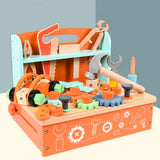 Maxbell Wooden Tool Set Toy Learning Toy Assembly Set Multiuse for 3+ Year Kids Home