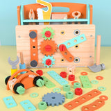 Maxbell Wooden Tool Set Toy Learning Toy Assembly Set Multiuse for 3+ Year Kids Home