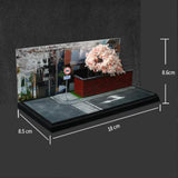Maxbell 1/64 Car Scene Model Car Garage Diorama for Diecast Car Tiny Figure Ornament