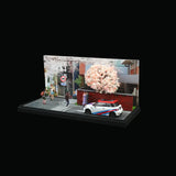 Maxbell 1/64 Car Scene Model Car Garage Diorama for Diecast Car Tiny Figure Ornament