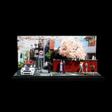 Maxbell 1/64 Car Scene Model Car Garage Diorama for Diecast Car Tiny Figure Ornament