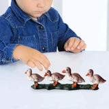 Maxbell Duck Animal Figure Realistic Mini Decor Simulated Animal Model for Kids Brown