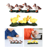 Maxbell Duck Animal Figure Realistic Mini Decor Simulated Animal Model for Kids Brown