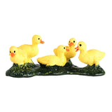 Maxbell Duck Animal Figure Realistic Mini Decor Simulated Animal Model for Kids Yellow