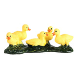 Maxbell Duck Animal Figure Realistic Mini Decor Simulated Animal Model for Kids Yellow