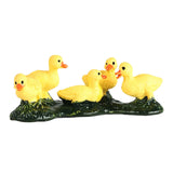 Maxbell Duck Animal Figure Realistic Mini Decor Simulated Animal Model for Kids Yellow