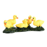 Maxbell Duck Animal Figure Realistic Mini Decor Simulated Animal Model for Kids Yellow