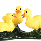 Maxbell Duck Animal Figure Realistic Mini Decor Simulated Animal Model for Kids Yellow