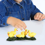 Maxbell Duck Animal Figure Realistic Mini Decor Simulated Animal Model for Kids Yellow