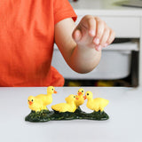 Maxbell Duck Animal Figure Realistic Mini Decor Simulated Animal Model for Kids Yellow