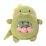 Maxbell Removable Animal Doll Comfortable Removable Stuffed Animal for Adults Family dinosaur
