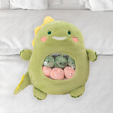 Maxbell Removable Animal Doll Comfortable Removable Stuffed Animal for Adults Family dinosaur