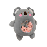 Maxbell Removable Animal Doll Comfortable Removable Stuffed Animal for Adults Family koala
