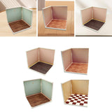Maxbell 1:12 Backdrop Scene Organizer Display Layout for Dolls Dollhouse Diecast Car Style A