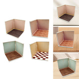 Maxbell 1:12 Backdrop Scene Organizer Display Layout for Dolls Dollhouse Diecast Car Style A