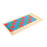 Maxbell Mathematics Teaching Board Wood Montessori Toy for Preschool Travel Children